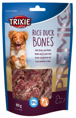 TRIXIE PREMIO Rice Duck Bones 80 g Beutel