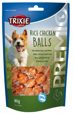 TRIXIE PREMIO Rice Chicken Balls 80 g Beutel